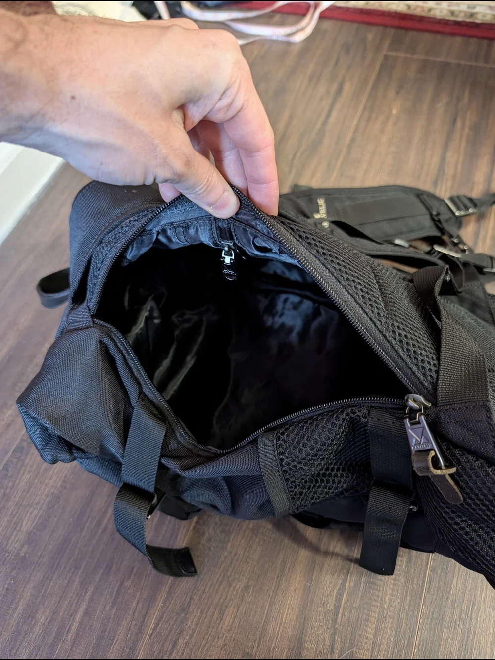 MAKAVELIC TOKYO Black Flap Fold-over Snap Urban Techwear Japanese Backpack